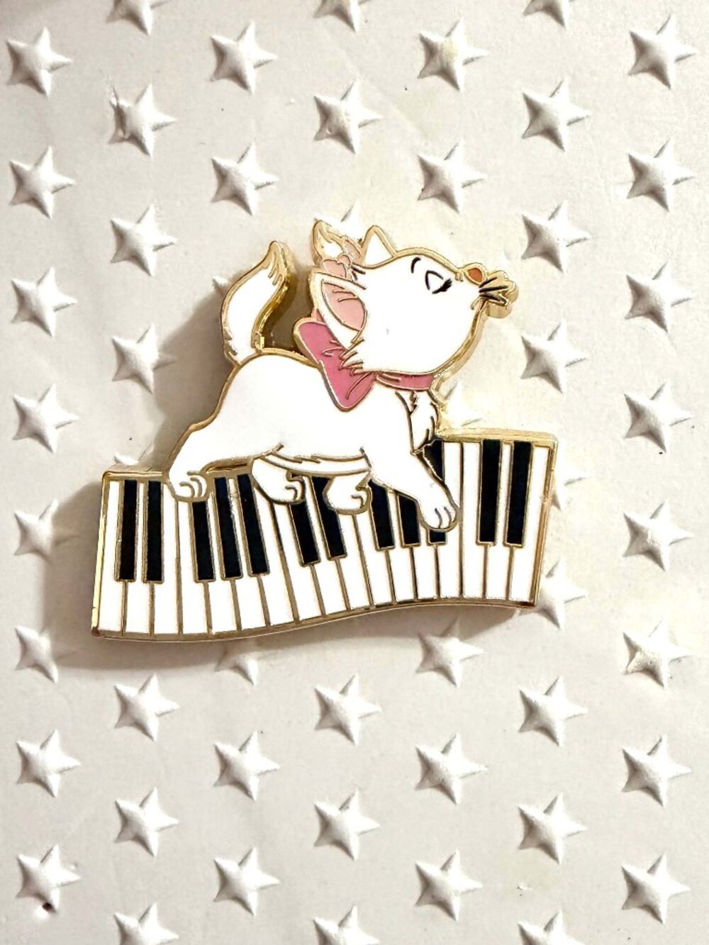 Marie Jumbo Gold Chaser PALM Aristocats Piano Mystery Disney Pin LE 250